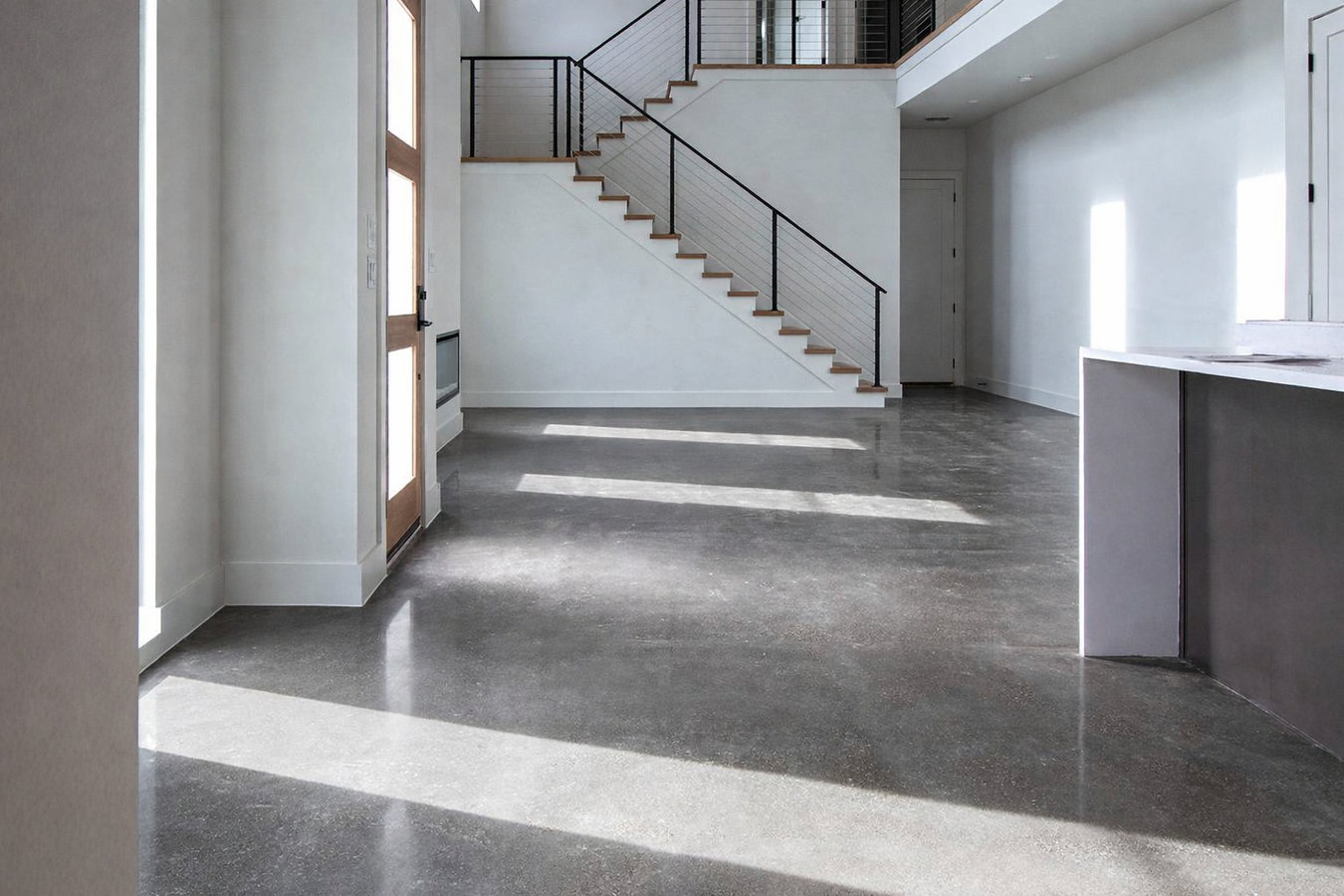 Concrete floor installation